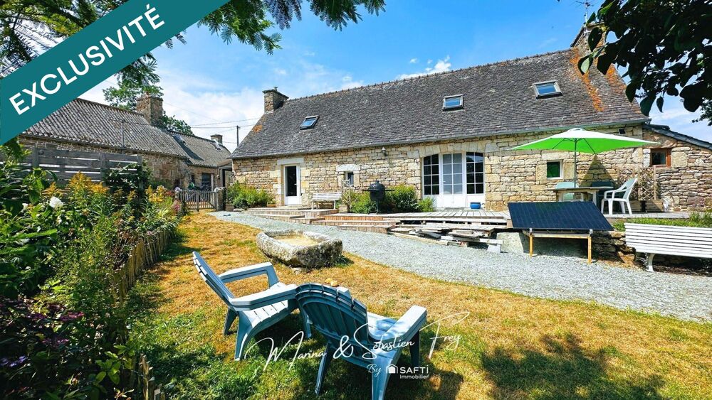 Vente Maison LONGÈRE EN PIERRE ET SES DÉPENDANCES – UN ART DE VIVRE AU PLUS PRÈS DE LA NATURE Plufur