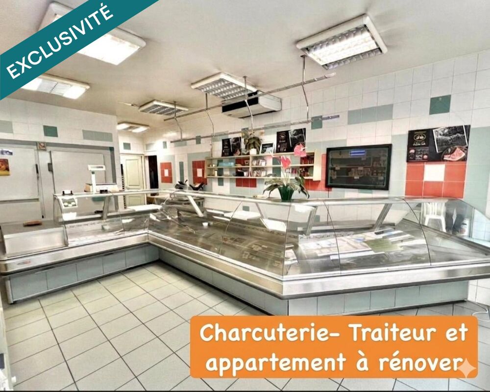   MAGASIN CHARCUTERIE -TRAITEUR AVEC APPARTEMENT A RENOVER 