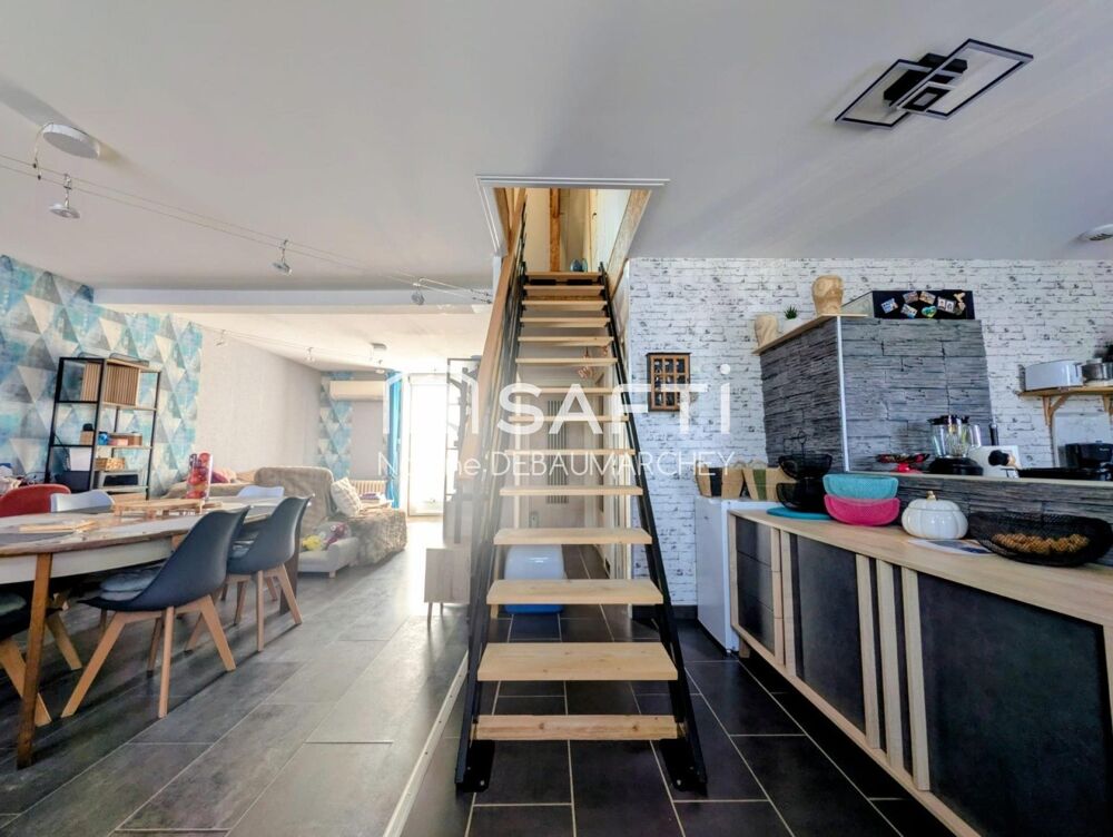 Vente Maison Le charme de la pierre et le confort du plain-pied à deux pas du bourg : découvrez cette maison rénovée de 89 m² avec jardin à P Palinges
