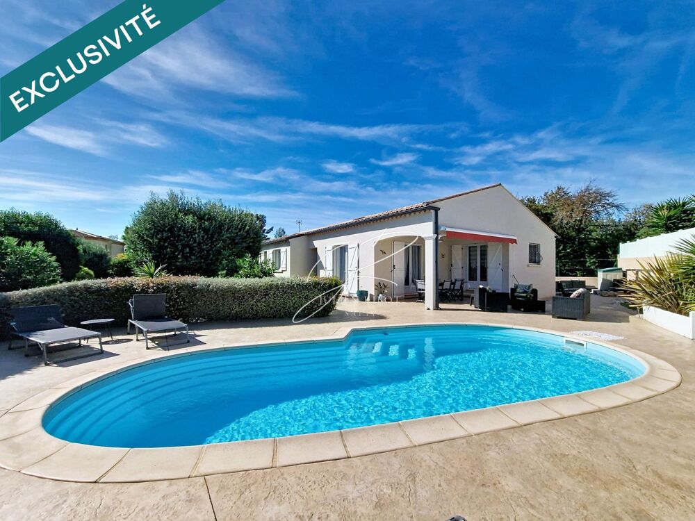 Vente Maison Villa T4 3 chambres 120 m² piscine et garage Lespignan