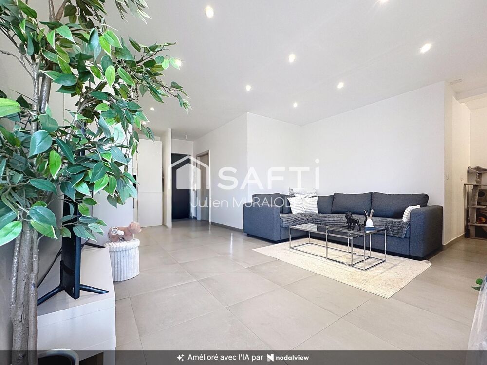 3 pièces de 64 m² avec grande terrasse et stationnement