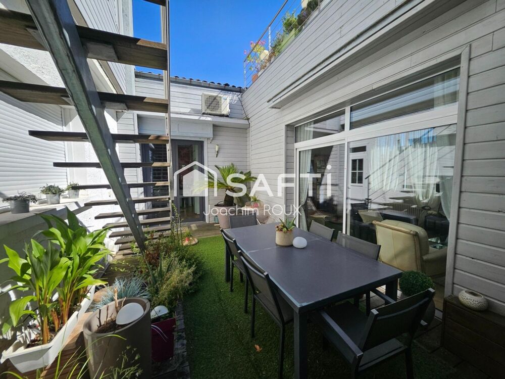 Maison 200m² rooftop, terrasse, clim au jardin public