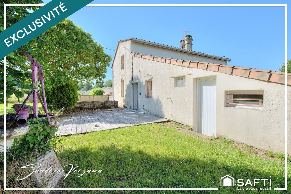 Maison en pierre familiale, garage, grand jardin
