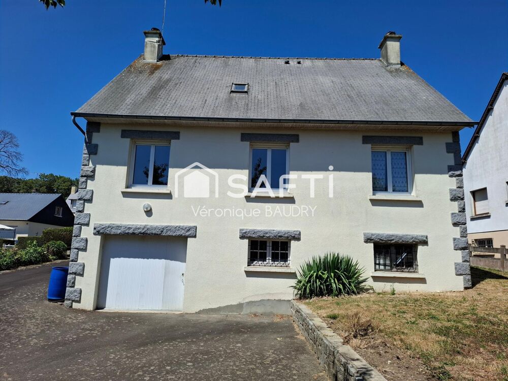 Maison 112 m² avec vie de plain-pied, 4 chambres, sous-sol complet et jardin plein sud