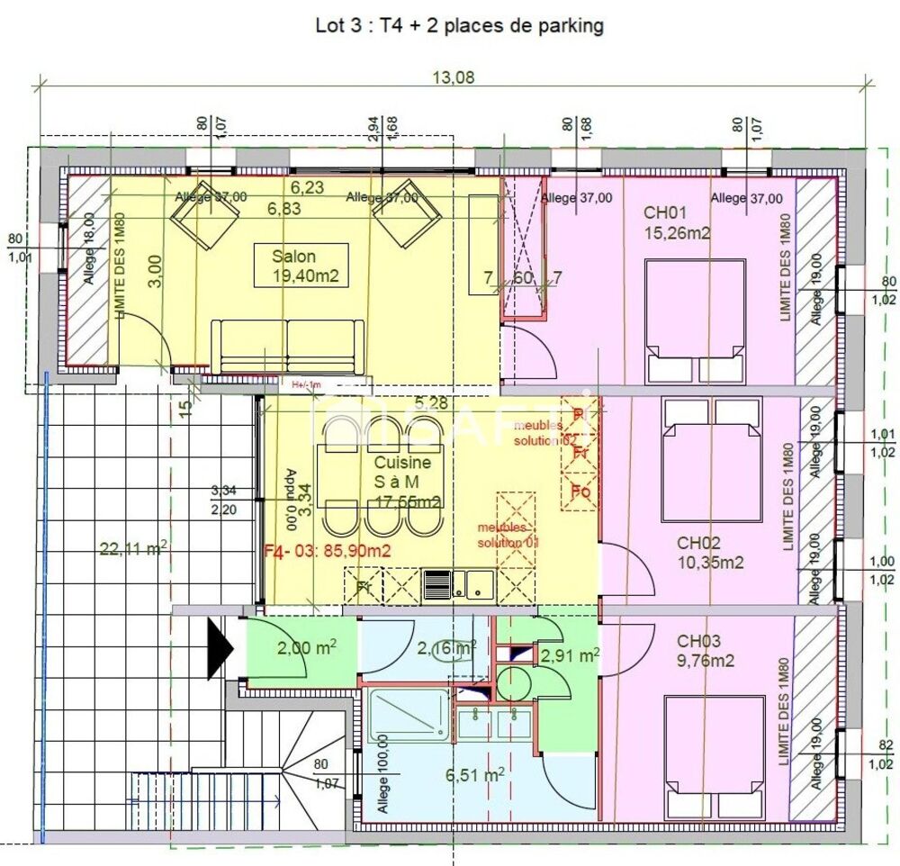 Vente Appartement Nouveau : T4 neuf au Grau-du-Roi, env. 120m2 utiles Le grau-du-roi