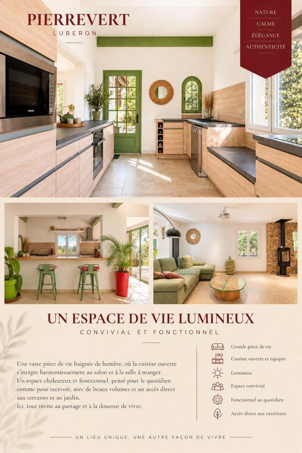 Maison darchitecte avec piscine à débordement au coeur de la pinède à Pierrevert