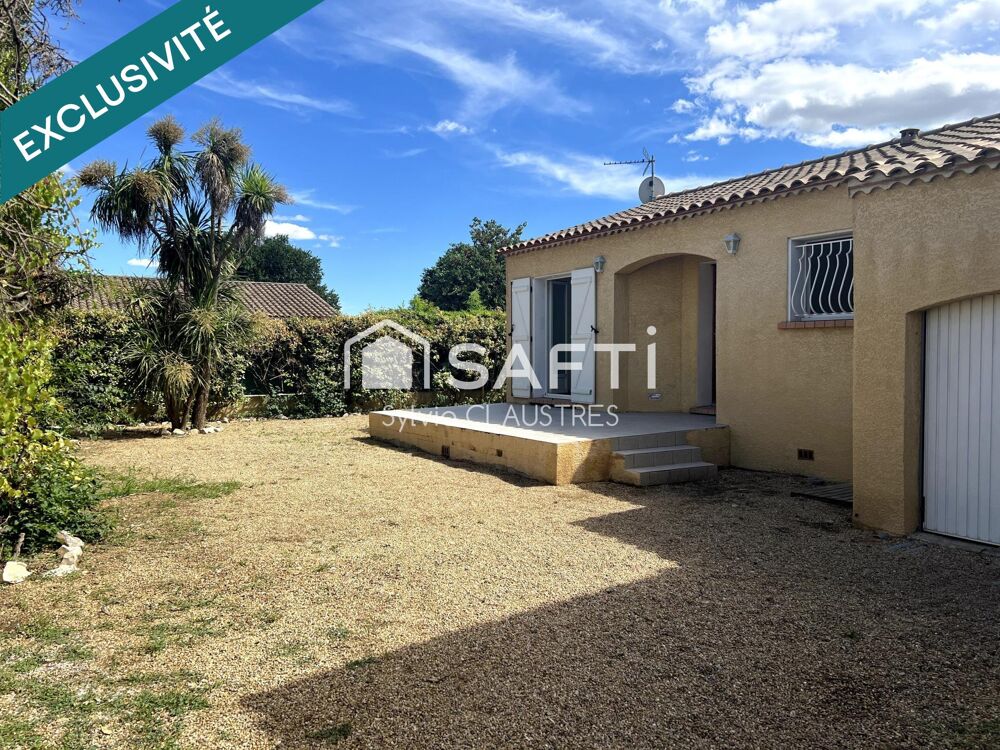 Vente Maison Maison de plain pied -  64m2 3p - terrain 297m2 - garage Bernis
