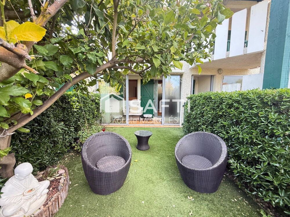 SAINT-CYPRIEN (66), T2 AVEC JARDIN DANS RESIDENCE SECURISEE, AVEC PISCINE ET STATIONNEMENTS