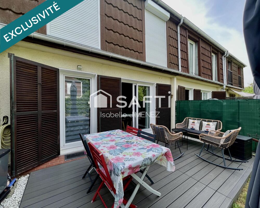Vente Maison 100 m2 , 4 chambres, 2 salle de douches, garage, terrasse, jardin La queue-en-brie