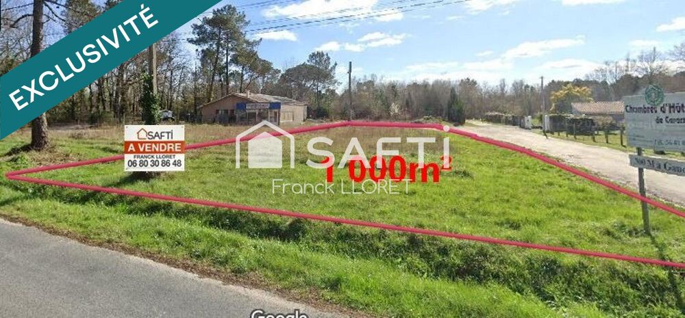 Vente Terrain Terrain constructible d'environ 1000m² libre de constructeur Gaillan-en-medoc