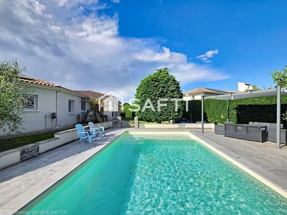 BELLES PRESTATIONS POUR CETTE MAISON AVEC PISCINE