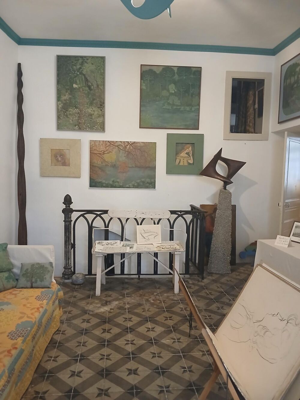 Vente Maison Maison d'artiste avec galerie, ateliers, cour et jardin en bord de rivière – Au cœur d'un des plus beaux villages de France Olargues