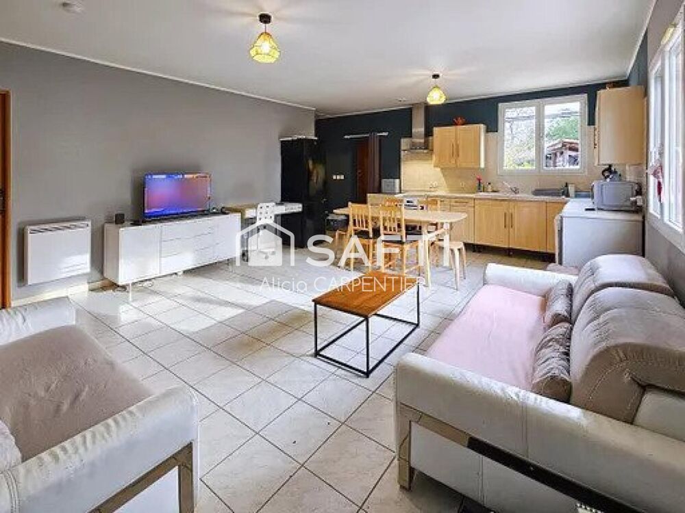 Maison de plain-pied, VENDUE LOUEE, avec 3 chambres et un garage