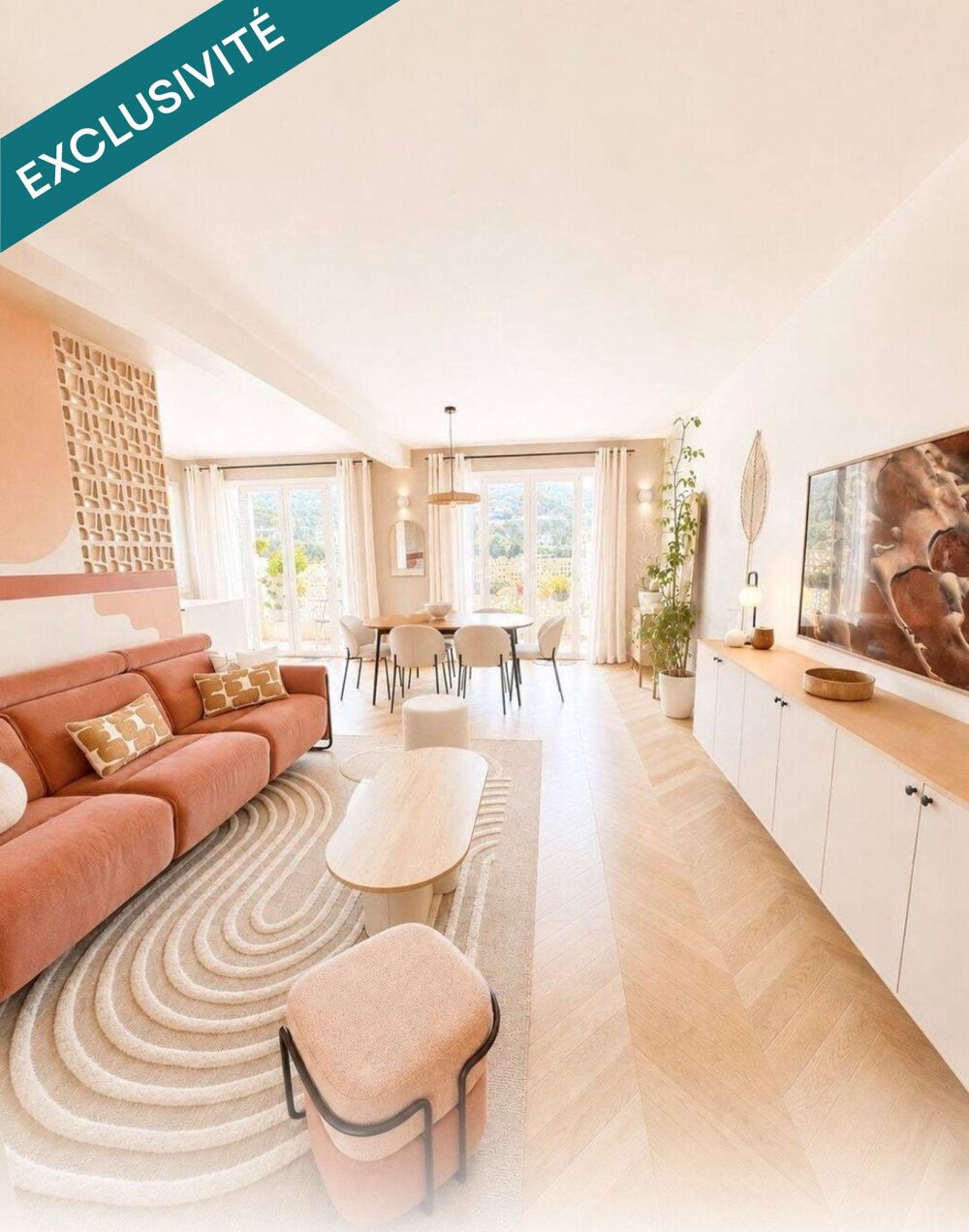 Vente Appartement coup de cœur assuré pour ce superbe appartement, ou chaque détail a été pensé avec gout. Matériaux nobles, finitions soignées et Le cannet