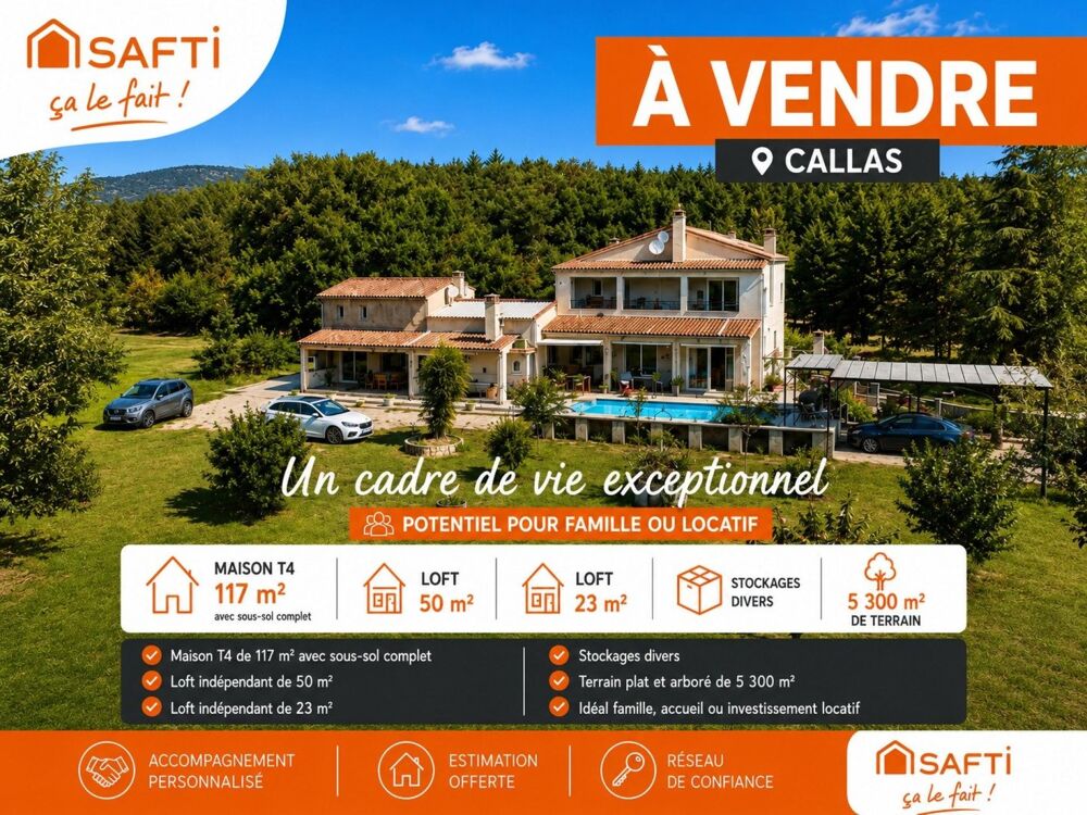 Maison T4+2 appartements +Sous sol -Grand Terrain
