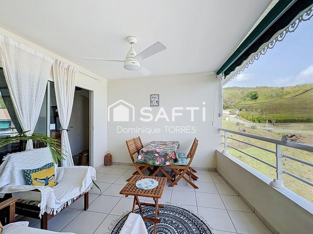 Vente Appartement T3 lumineux avec terrasse, vue mer et garage – Les Trois-Îlets Les trois-ilets