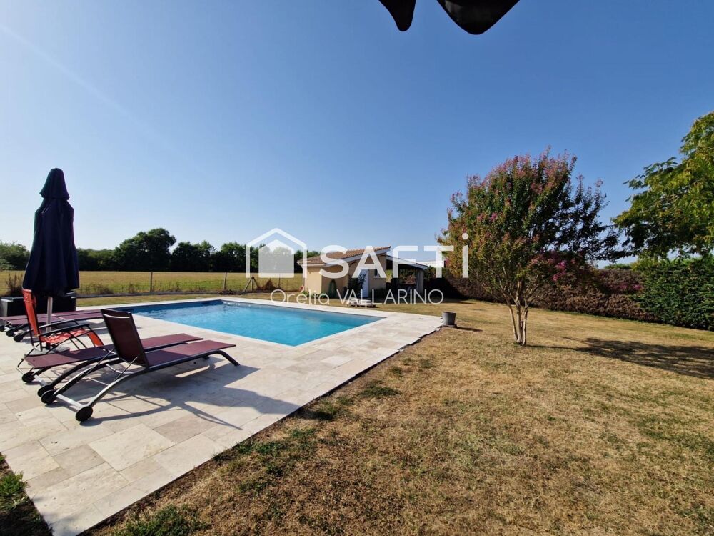 Maison 156 m2 4 chambres, piscine et grand jardin