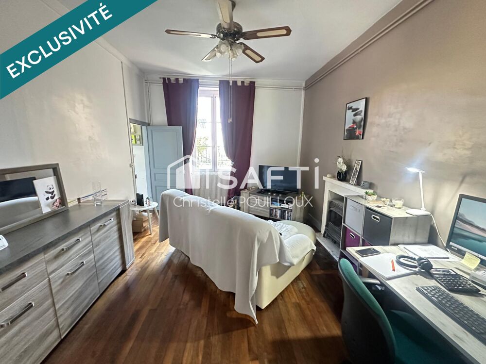 Maison,3 vastes chambres, dépendance, jardin clos