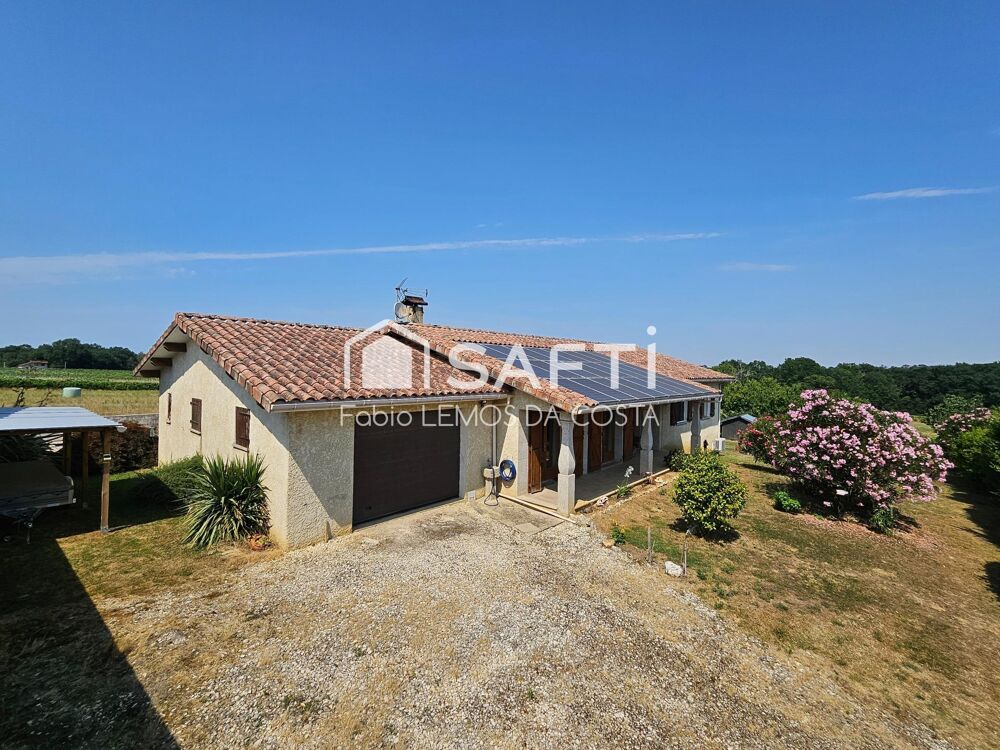 VILLA DE PLAIN PIED AVEC GARAGE ET JARDIN CLÔTURÉE