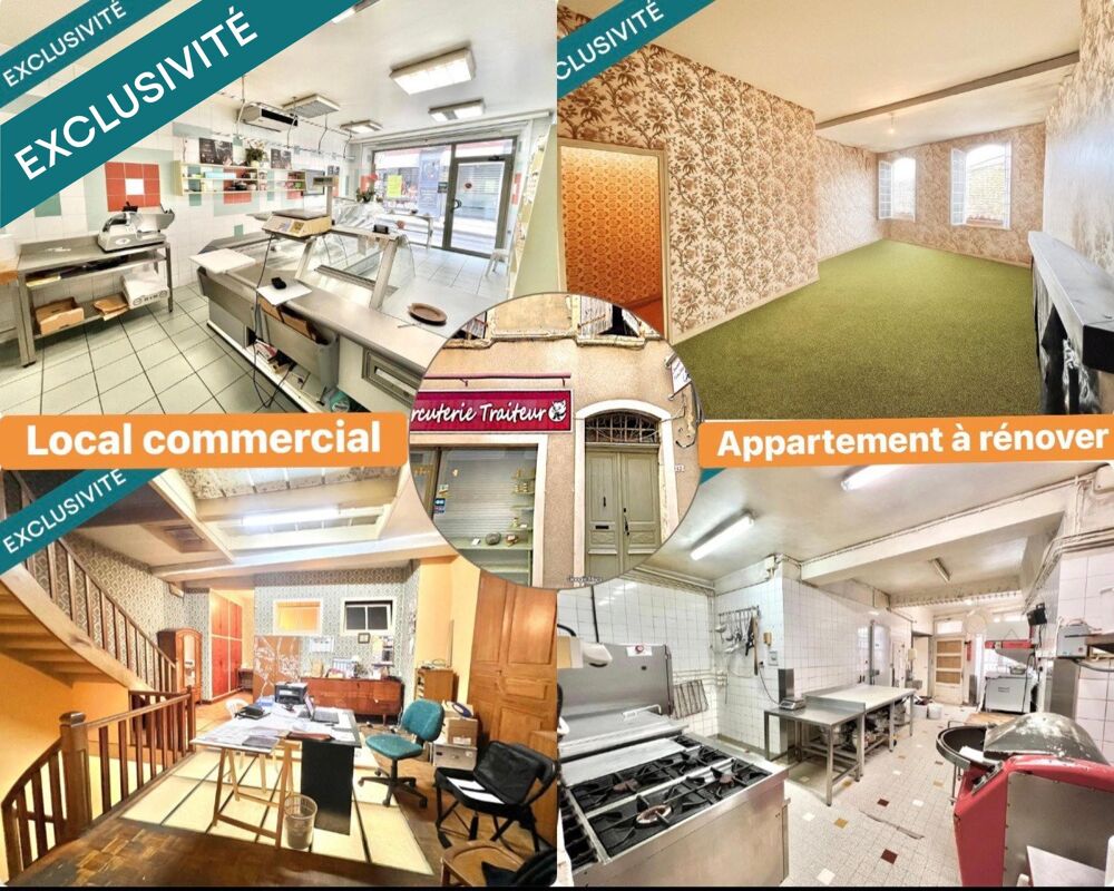   LOCAL COMMERCIAL LOUE AVEC APPARTEMENT A REHABILITER 