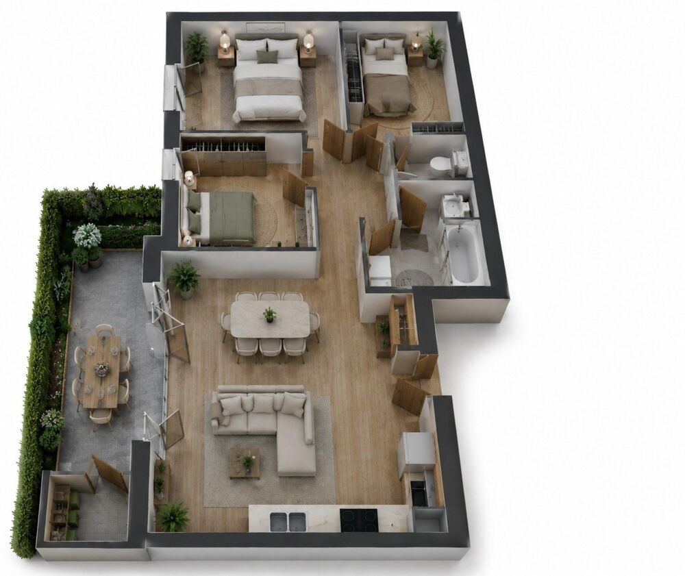 T4 neuf avec terrasse : un appartement pensé pour vivre