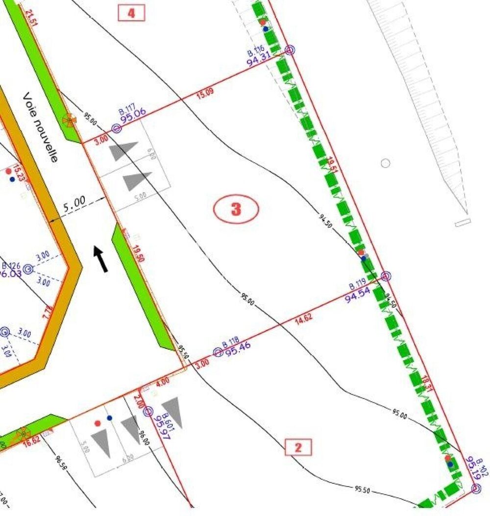 Vente Terrain Terrain à bâtir de 348 m² – Viabilisé & Libre de constructeur – Dans un mini-lotissement intimiste sans mitoyenneté ! Goven