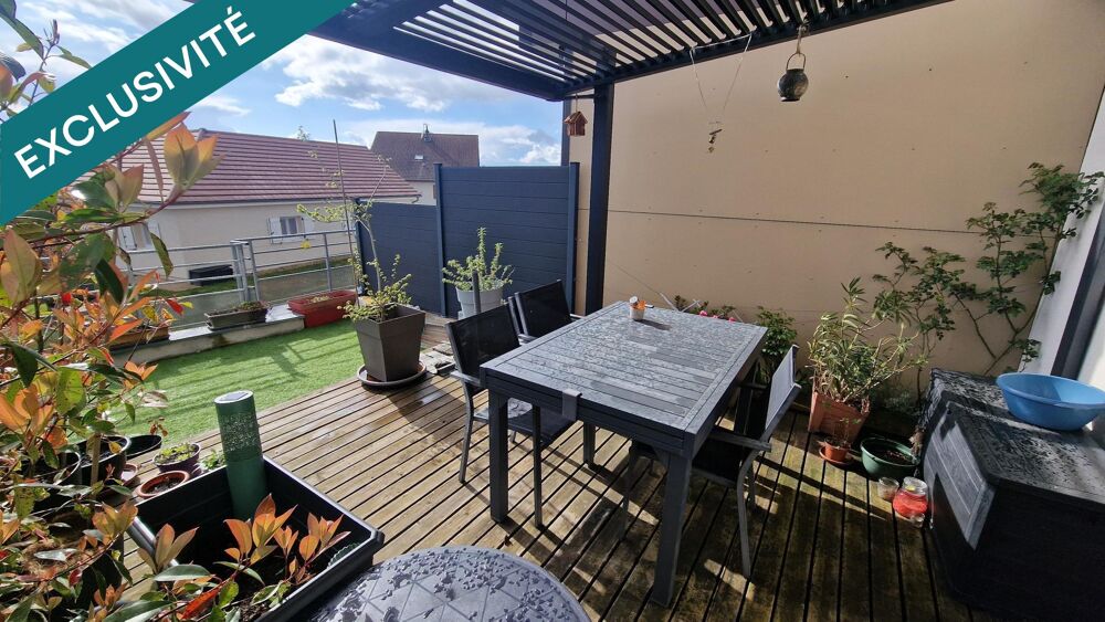 Investissement uniquement  Nue-propriété (occupé)  Duplex RDC 81m2 avec terrasse, garage  Saône