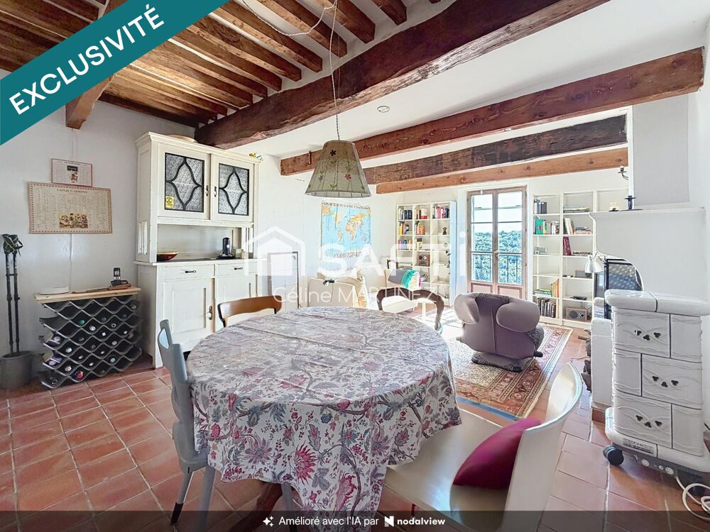 Vente Maison Maison de caractère – Vue panoramique – Terrasse et terrain Entrevennes