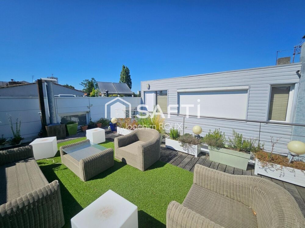 Maison 200m² rooftop, terrasse, clim au jardin public