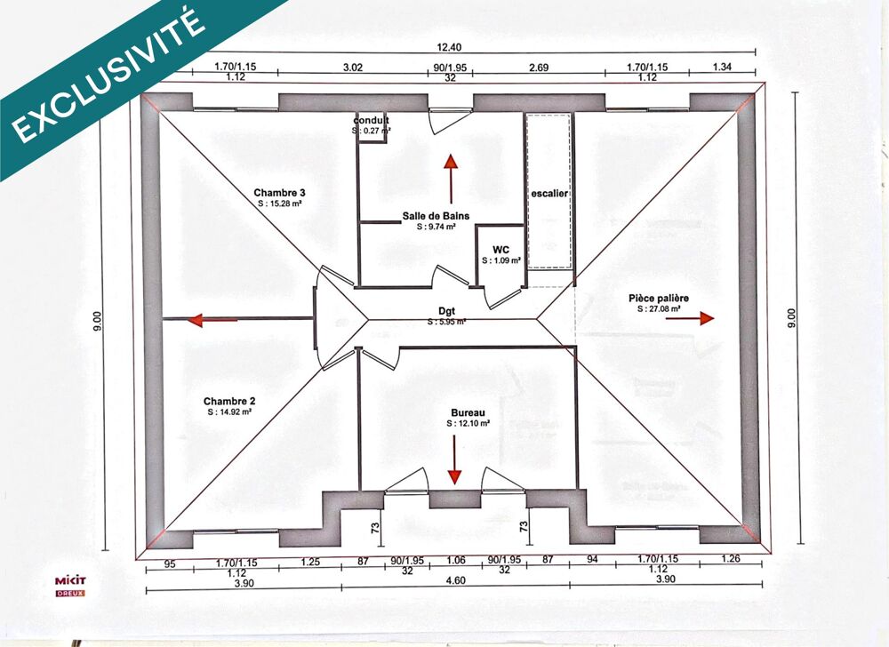 Vente Terrain Terrain constructible 1 050 m² – projet avancé Croth
