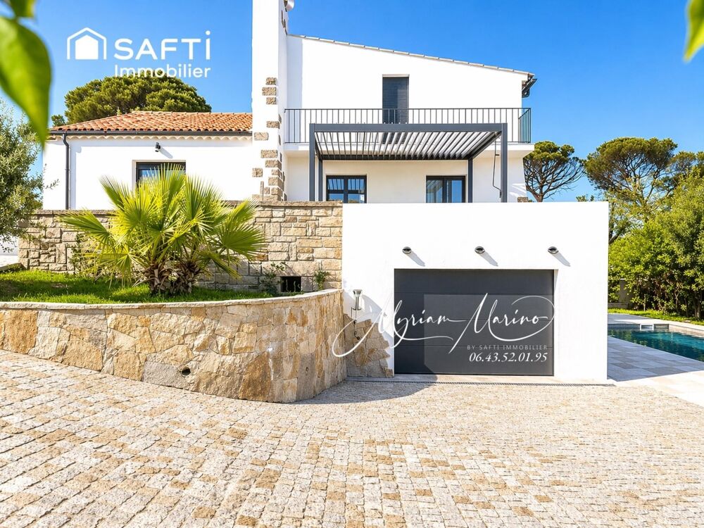 Saint-Aygulf  Villa rénovée 4 ch, piscine, double garage, proche plages