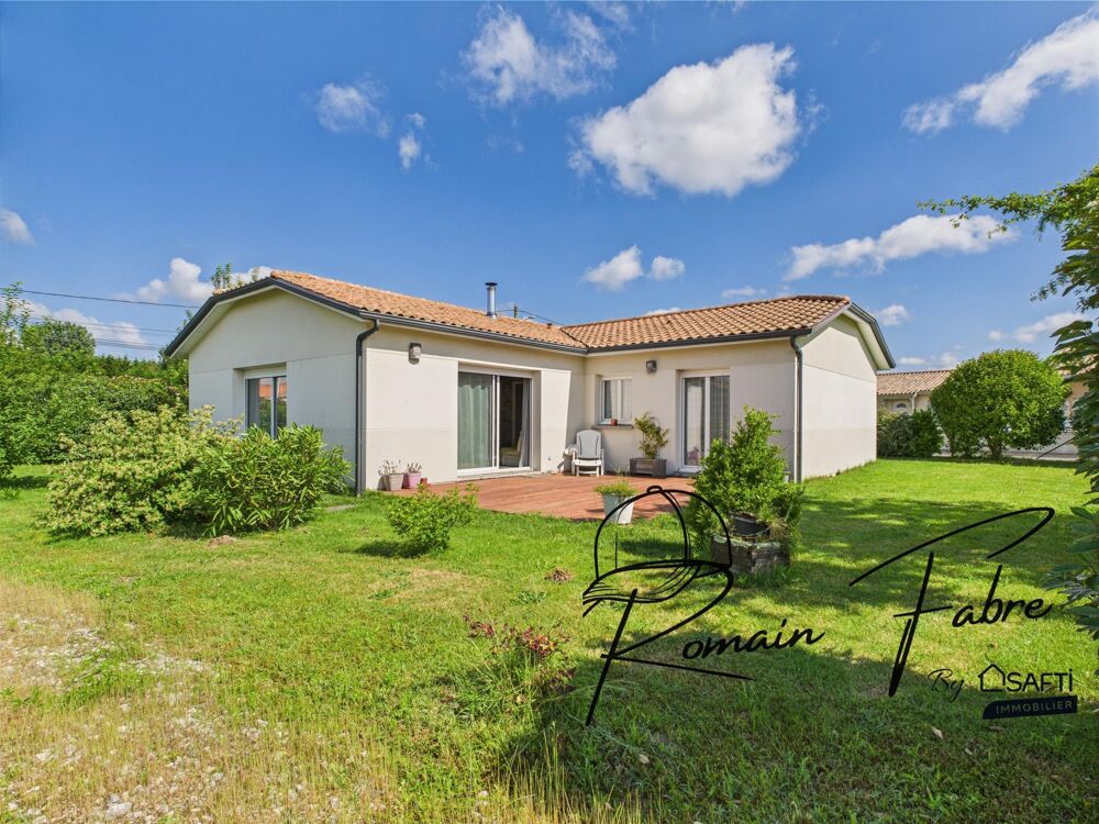 Vente Maison Maison en L de plain-pied avec 3 chambres , garage et très beau terrain Cezac