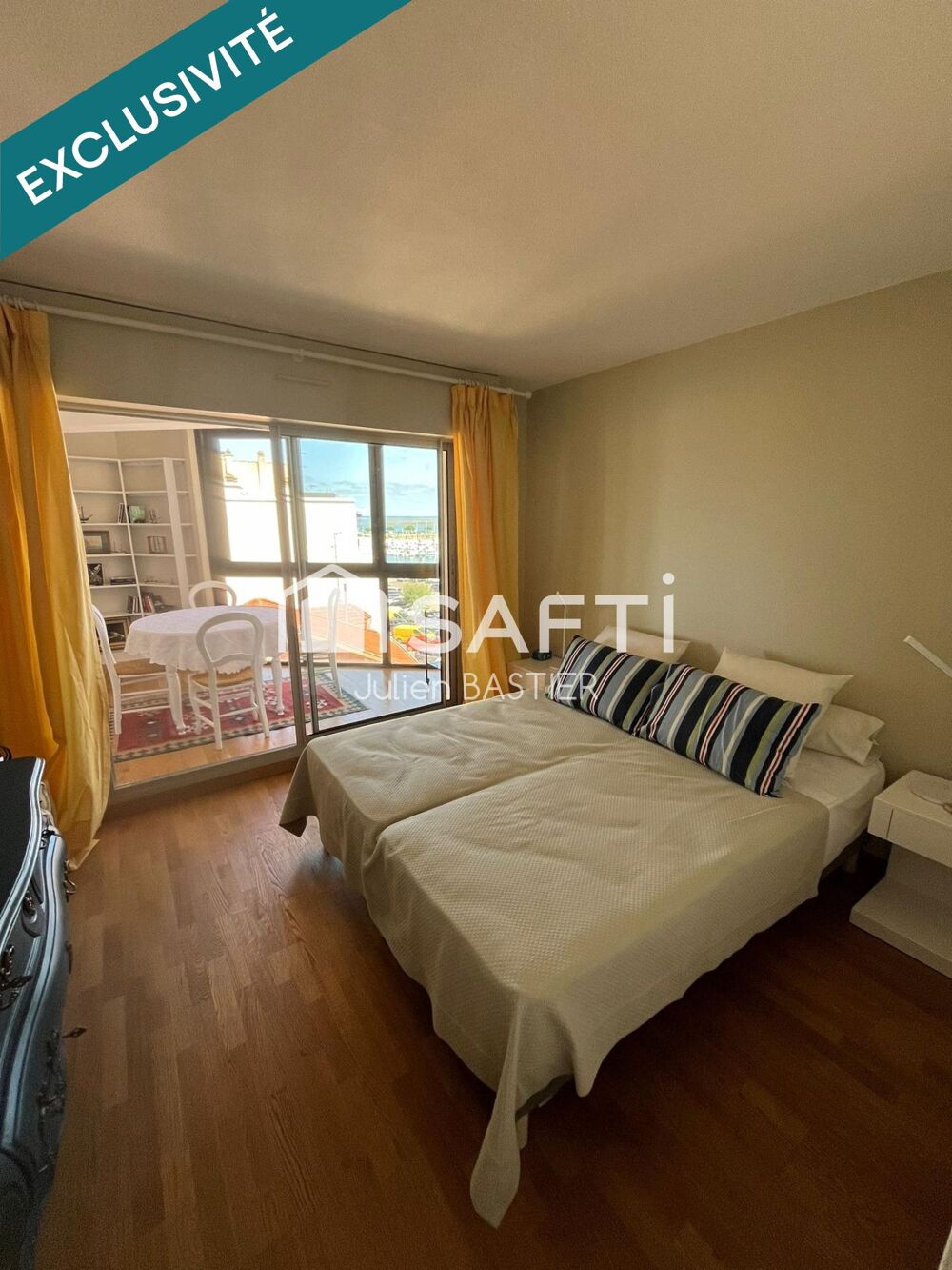 Vente Appartement Arcachon bd de la plage - vue port et vue partielle mer - appartement de 68m2 avec 2 chambres, ascenseur, parking Arcachon