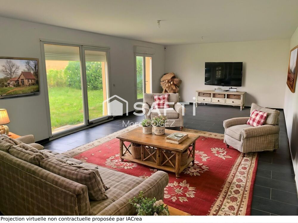 Vente Maison Pavillon de 168m2 au coeur de la campagne, 7 chambres Bazinghen