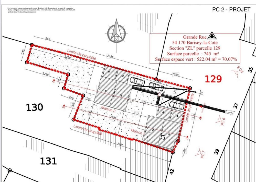 Vente Terrain Terrain Constructible de 745m2 Colombey-les-belles