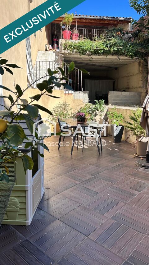   A visiter maison de village Plain-pied de 74m2 plus cave, cour et patio. Maison - 4 pi�ce(s) - 74 m�