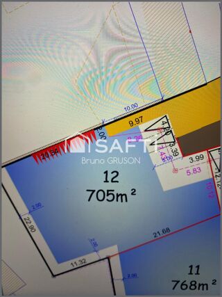  Terrain  vendre 705 m