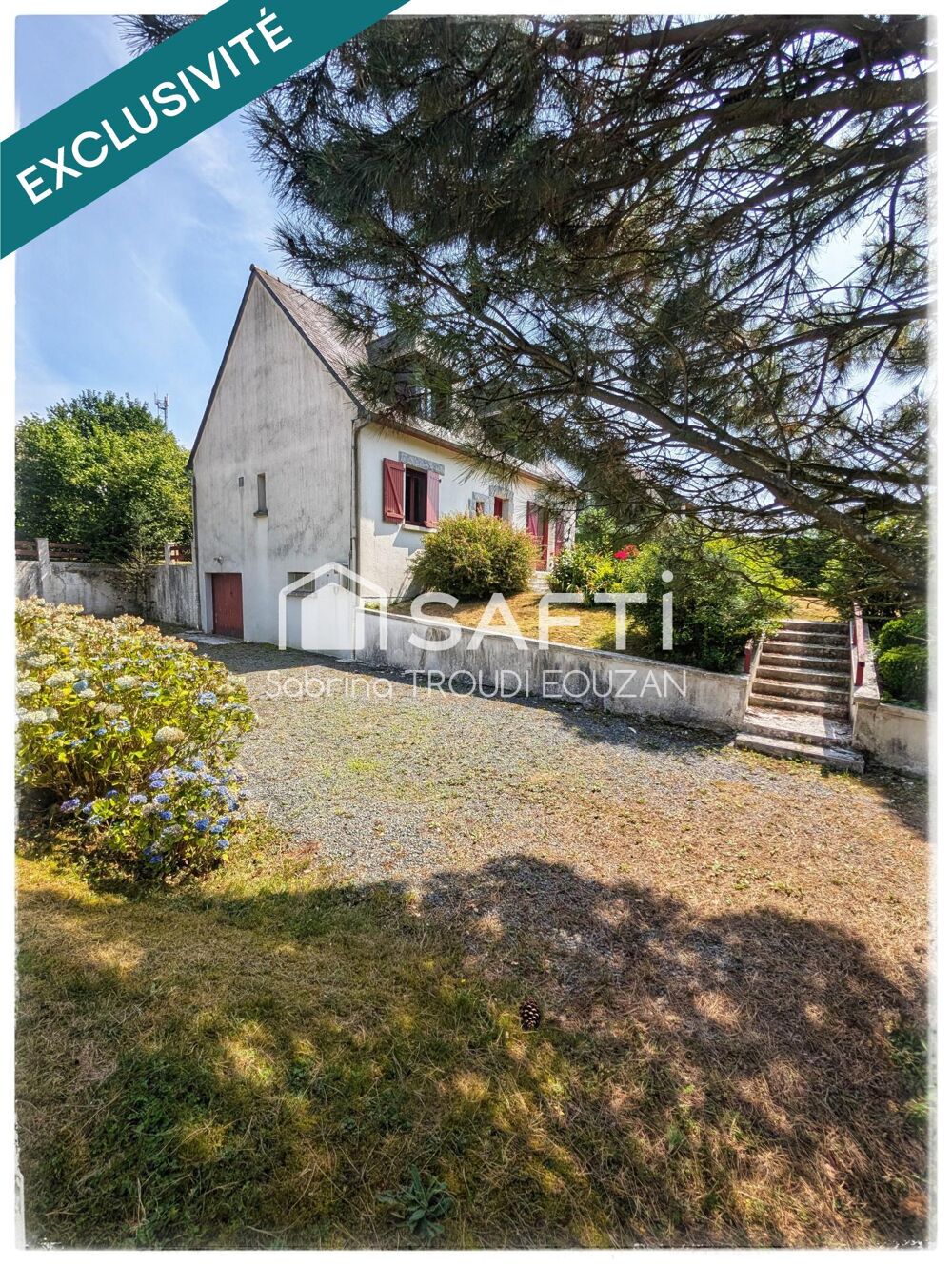 Vente Maison L'Hermitage L'orge -Maison famillialle-3 chambres -Garage-Sous-Sol -Jardin Ploeuc-l'hermitage