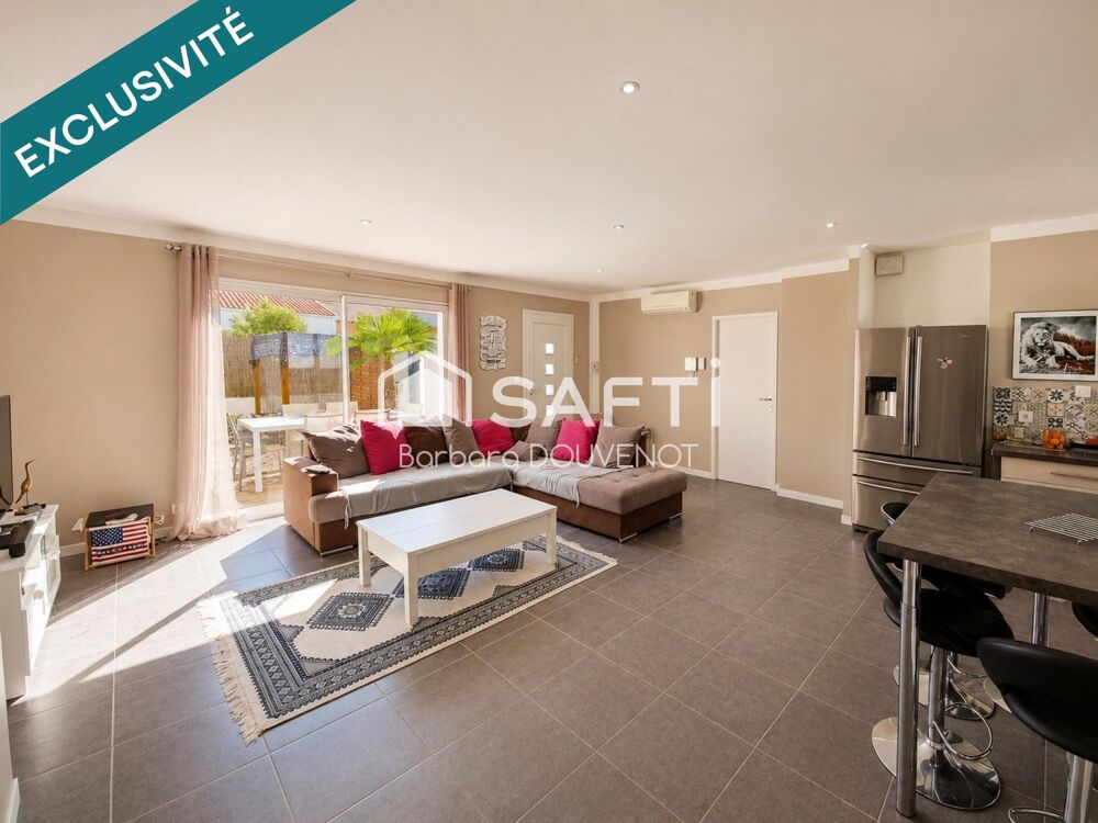 Vente Maison Villa de plain pied 3 chambres, garage, jardin, piscine. Beziers
