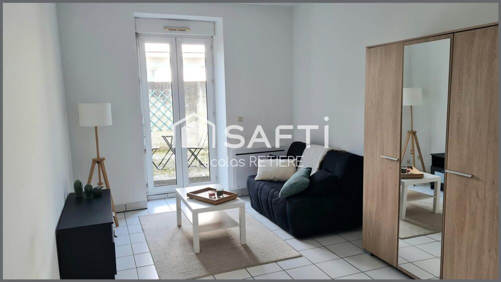 Vente Appartement Eglise Saint Clair - Studio 25M2 avec une grande terrasse loué meublé jusqu'en mai 2027 Nantes