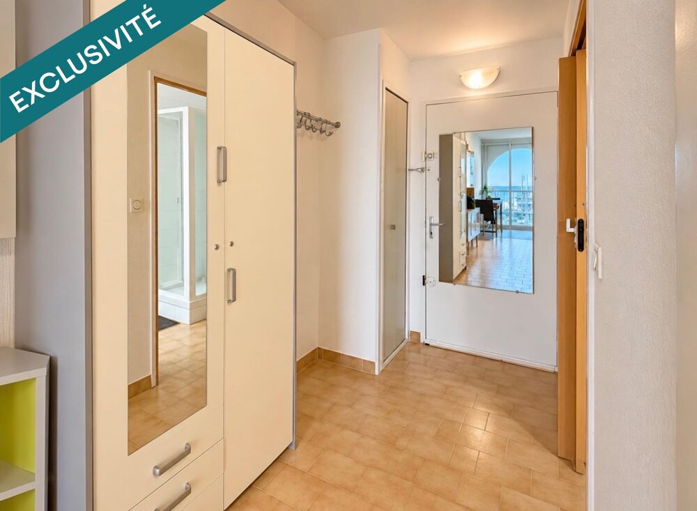Vente Appartement studio vue sur port et mer , sans vis à vis. Mauguio