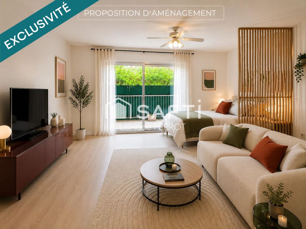 Martigues  Jonquières | T1 de 30 m² avec balcon arboré  Idéal investissement ou premier achat