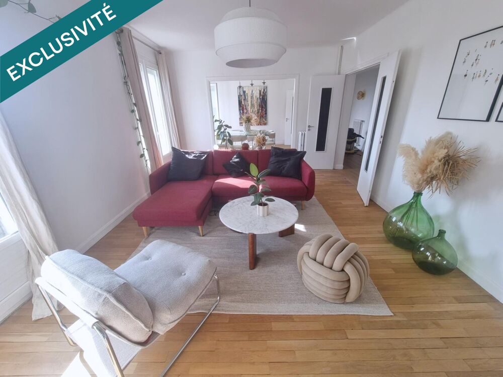 Dernier étage lumineux, sans vis-à-vis, refait à neuf, 3 chambres