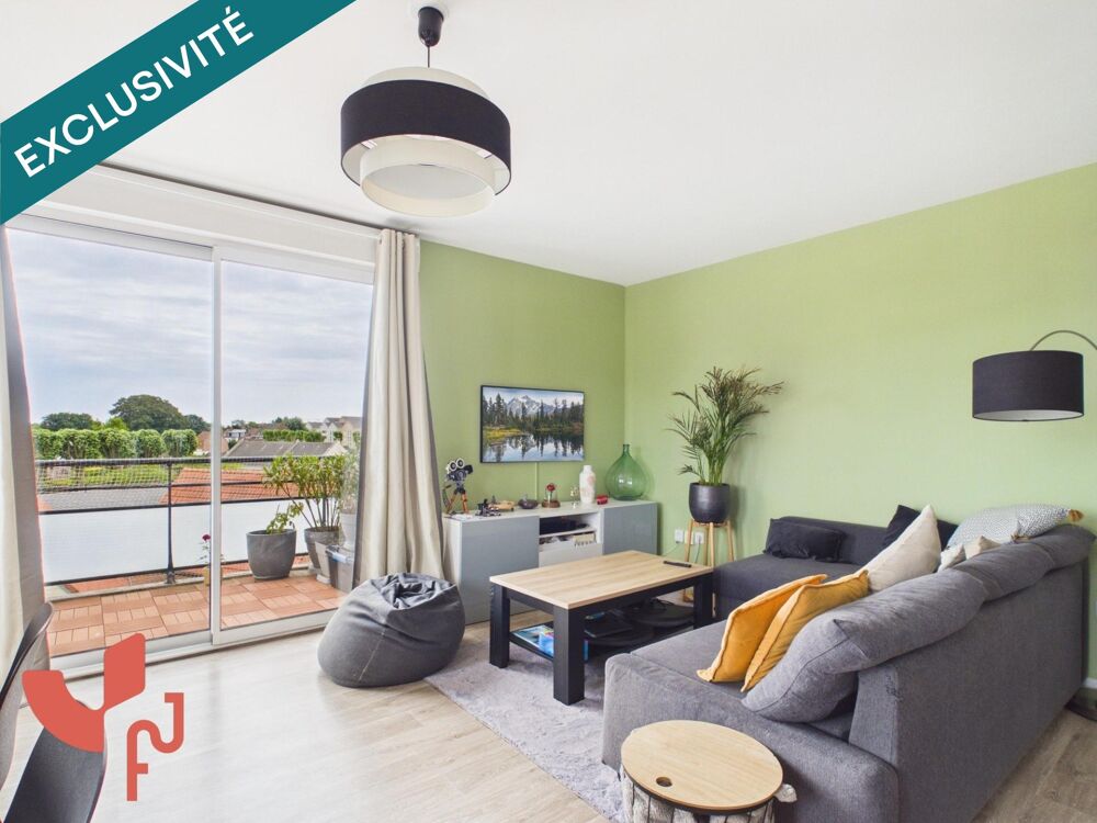 Vente Appartement T3 lumineux avec balcon et parking en sous-sol Wambrechies