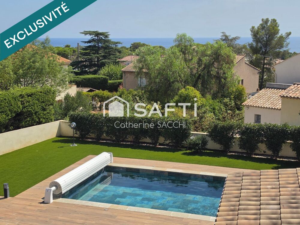 Vente Maison Villa quartier Les Plaines Piscine Vue mer Calme Saint-raphael