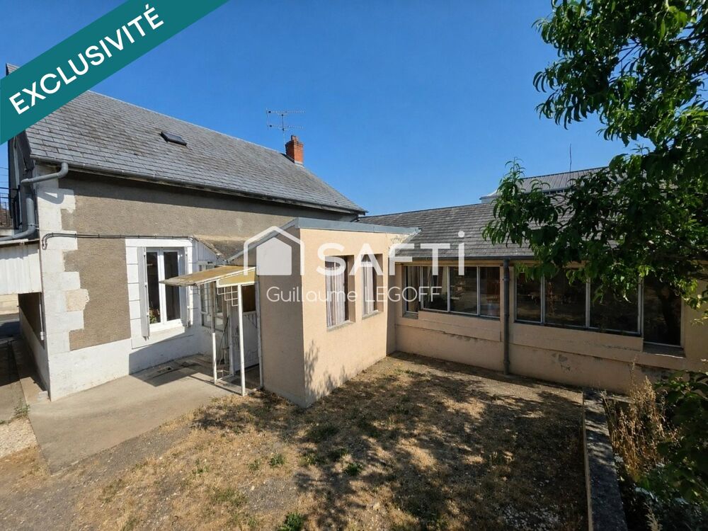 Maison, deux chambres, travaux à prévoir