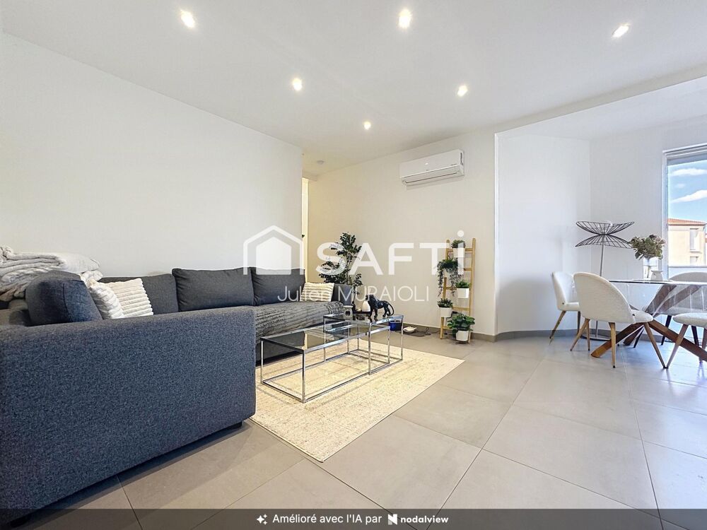 3 pièces de 64 m² avec grande terrasse et stationnement