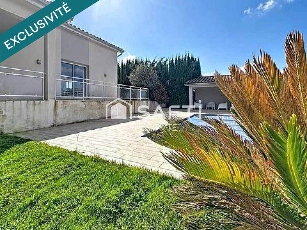 Maison contemporaine de plain-pied avec piscine  Environnement privilégié à Moras-en-Valloire (Drôme)!!
