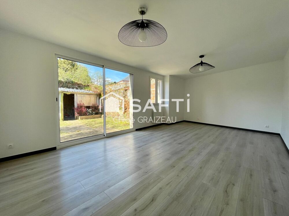 Maison de bourg de 97 m² habitables, jardin