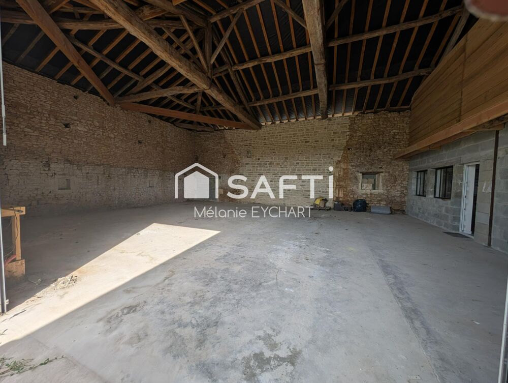 Vente Maison Grange de 228 m² avec toiture neuve, idéale artisan, stockage ou projet de réhabilitation, sur 1 500 m² de terrain. Rivieres